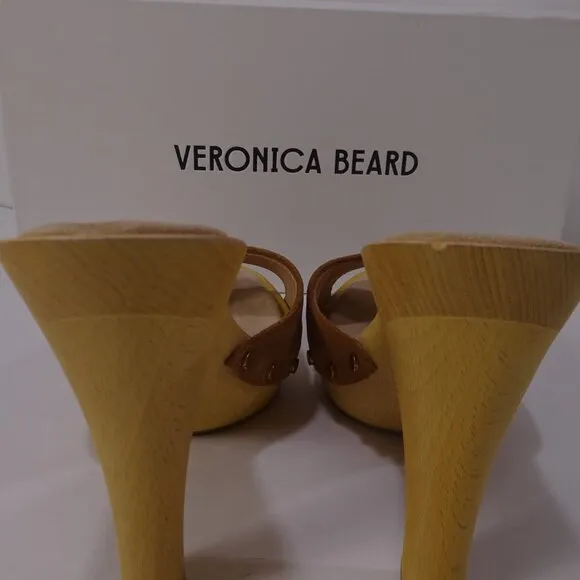 Veronica Beard Women's LAYNE PLATFORM SANDAL NIB 398 Hazelwood NWT 398 Sz 10 IRR