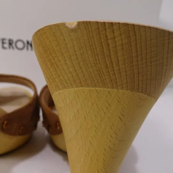 Veronica Beard Women's LAYNE PLATFORM SANDAL NIB 398 Hazelwood NWT 398 Sz 10 IRR