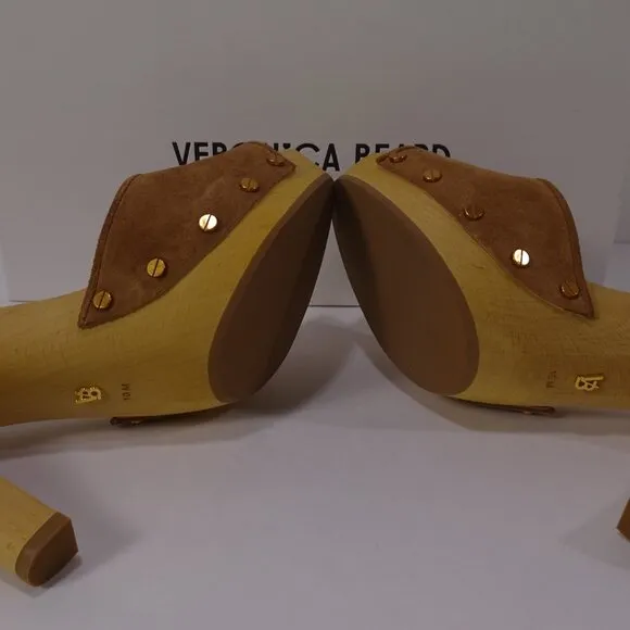 Veronica Beard Women's LAYNE PLATFORM SANDAL NIB 398 Hazelwood NWT 398 Sz 10 IRR