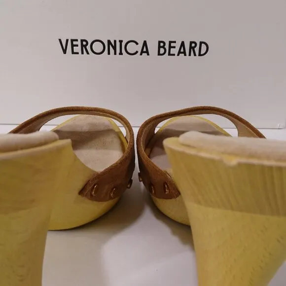 Veronica Beard Women's LAYNE PLATFORM SANDAL NIB 398 Hazelwood NWT 398 Sz 10 IRR