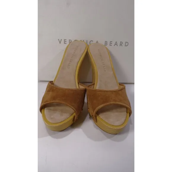 Veronica Beard Women's LAYNE PLATFORM SANDAL NIB 398 Hazelwood NWT 398 Sz 10 IRR
