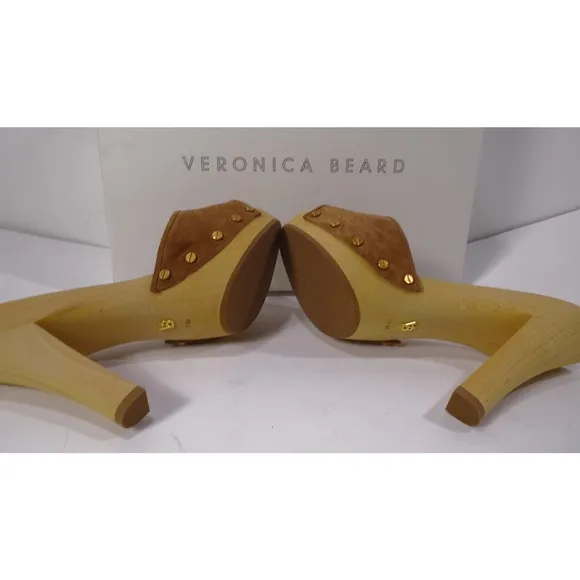 Veronica Beard Women's LAYNE PLATFORM SANDAL NIB 398 Hazelwood NWT 398 Sz 10 IRR