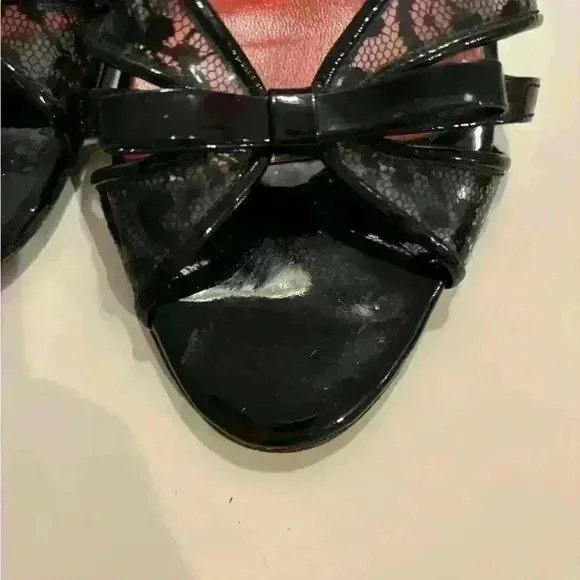 Versace Jeans Couture Patent Leather Sandals