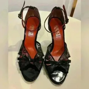 Versace Jeans Couture Patent Leather Sandals