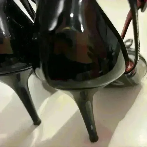 Versace Jeans Couture Patent Leather Sandals