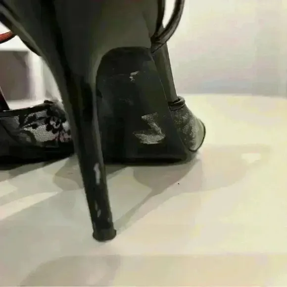 Versace Jeans Couture Patent Leather Sandals