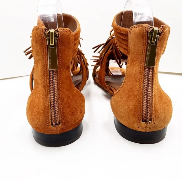 {Vince Camuto} Hershell Suede Fringe Sandals