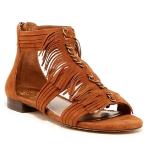 {Vince Camuto} Hershell Suede Fringe Sandals