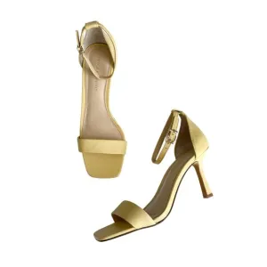 Vince Camuto Women’s Enella Yellow Leather Ankle Strap Sandals Size 5