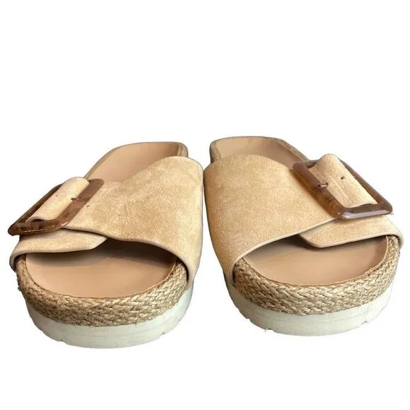 Vince Grant Espadrille Slide Jute Sandals Size 10M