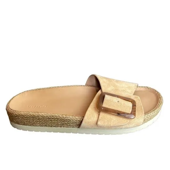 Vince Grant Espadrille Slide Jute Sandals Size 10M