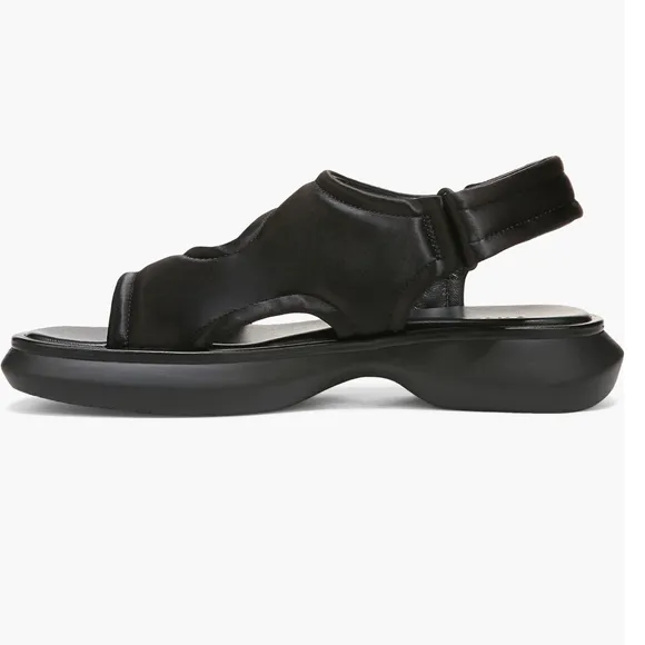 Vince Women's Fresca Black Strappy Slingback Sport Sandals Size 7 (MSRP $285)