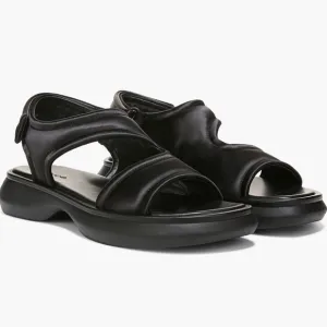 Vince Women's Fresca Black Strappy Slingback Sport Sandals Size 7 (MSRP $285)