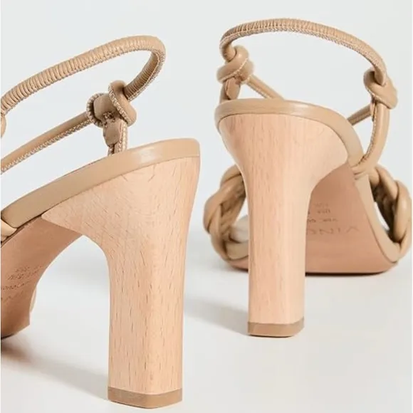 Vince Women's Quenelle Strappy Sandals Tan Braided
