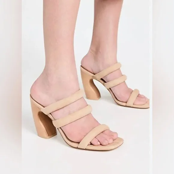 VinceWomen's Dara Slip On Strappy High Heel Sandals Sz 7.5