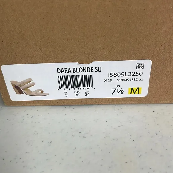 VinceWomen's Dara Slip On Strappy High Heel Sandals Sz 7.5