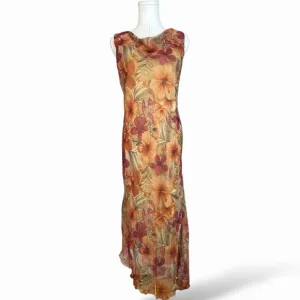 Vintage 90s Floral Bias Cut Maxi Dress Boho Cottagecore – Meghan Matthews M 271