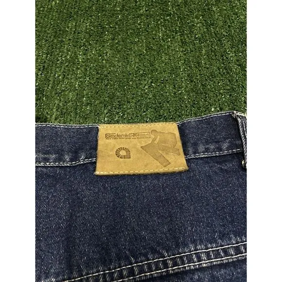Vintage Akademiks New York Yankees Custom Embroidered Carpenter Jean Shorts 36