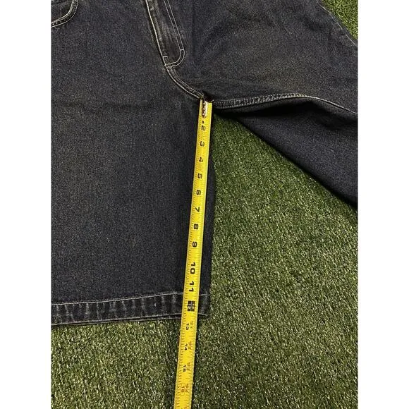 Vintage Akademiks New York Yankees Custom Embroidered Carpenter Jean Shorts 36