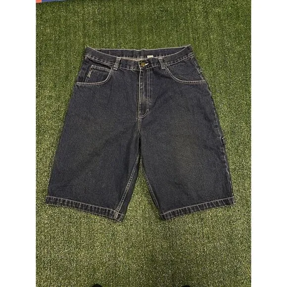 Vintage Akademiks New York Yankees Custom Embroidered Carpenter Jean Shorts 36