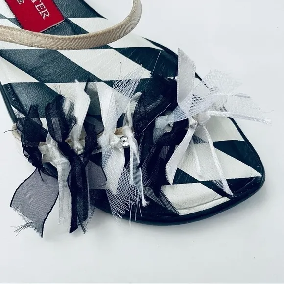 Vintage Andrea Pfister Couture Designer Sandals