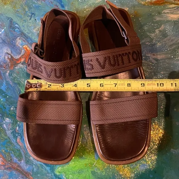 Vintage Louis Vuitton Brown Sandals Size 10.5