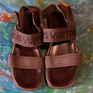 Vintage Louis Vuitton Brown Sandals Size 10.5