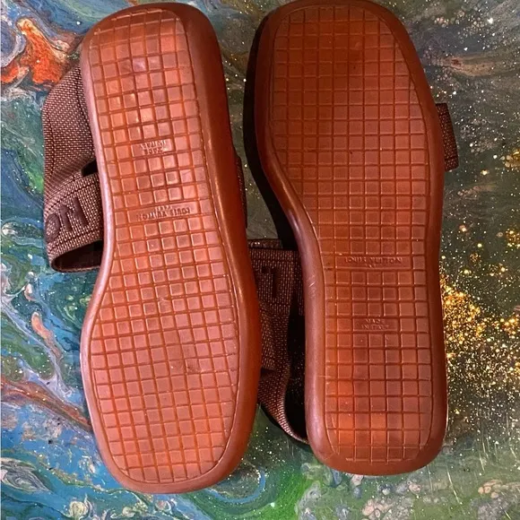 Vintage Louis Vuitton Brown Sandals Size 10.5