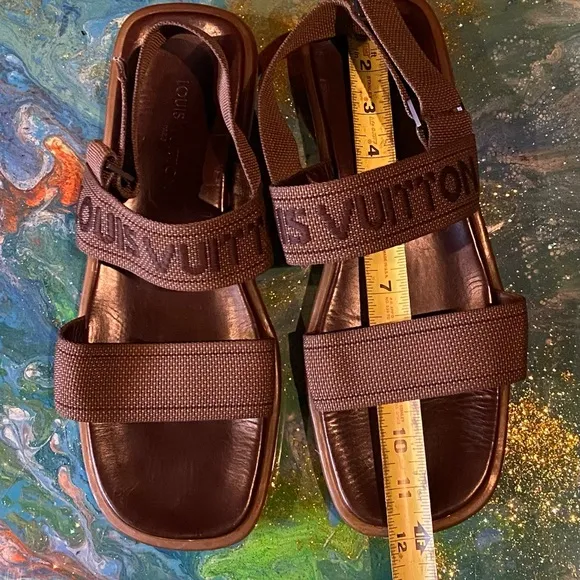 Vintage Louis Vuitton Brown Sandals Size 10.5