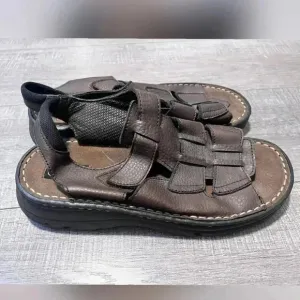 Vintage Route 66 Mens Brown Fisherman Sandals (Never Worn)