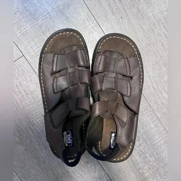 Vintage Route 66 Mens Brown Fisherman Sandals (Never Worn)