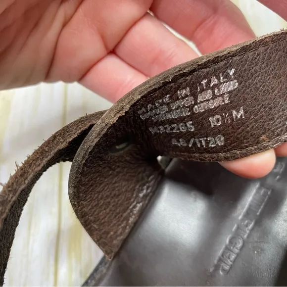 Vintage Tommy Hilfiger Brown 100% Leather Fisherman Sandals
