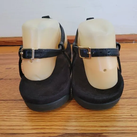 Vionic 7 Black Thong Sandals Leather Comfort Shoes NALA Summer Beach