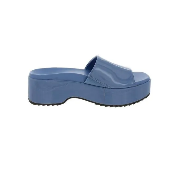 VIONIC Blue Patent Slide Sandal