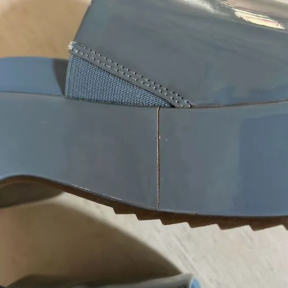 VIONIC Blue Patent Slide Sandal