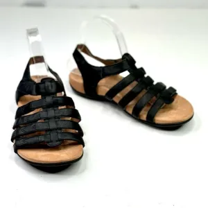 Vionic Harissa sandals orthopedic comfort leather upper hook and loop straps 8 W