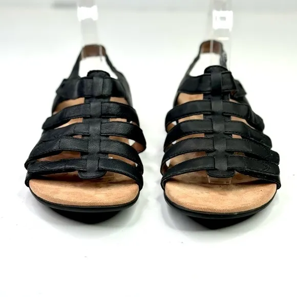 Vionic Harissa sandals orthopedic comfort leather upper hook and loop straps 8 W