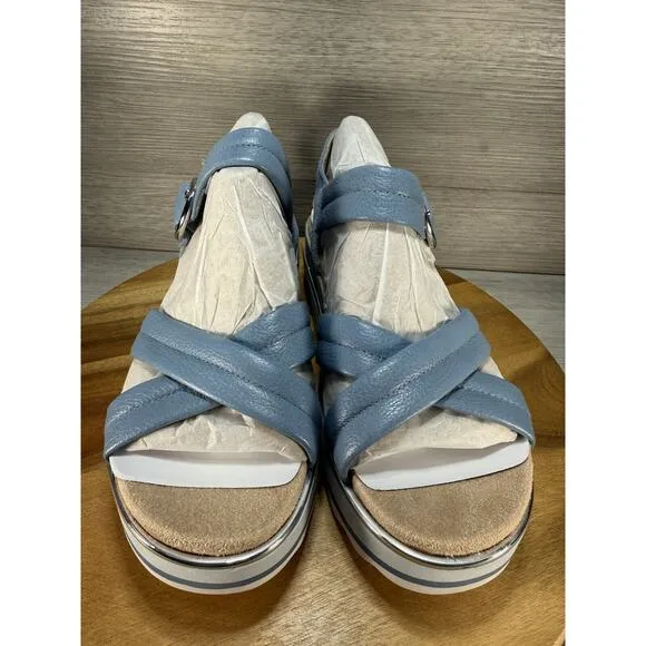 Vionic Reyna Women's Slide Adusjtable Strap Sandal Blue 8M