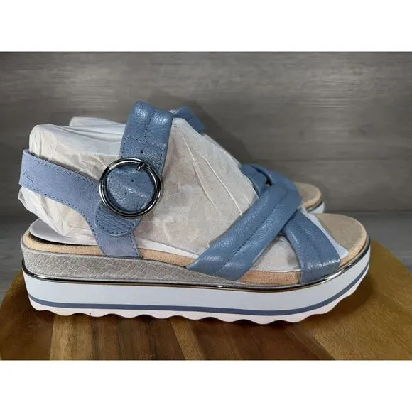 Vionic Reyna Women's Slide Adusjtable Strap Sandal Blue 8M
