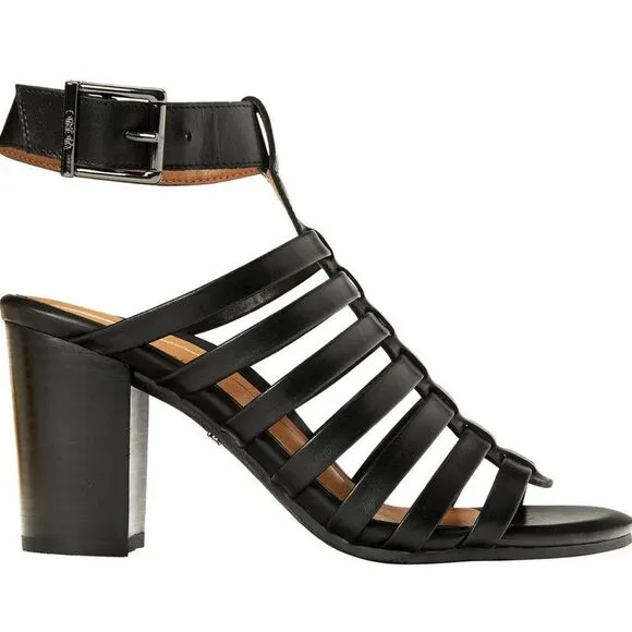 Vionic Black Sami Leather Sandal Sz 7.5