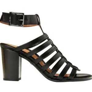 Vionic Black Sami Leather Sandal Sz 7.5