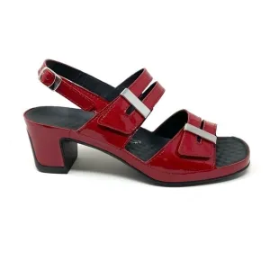 Vital 0506 Patent leather slingback dress sandals red