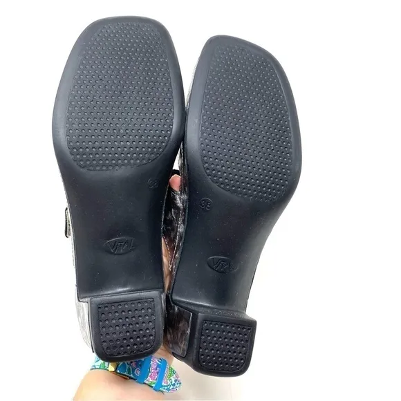 Vital 0520 Joy Seed Platin Mule Comfort Sandals