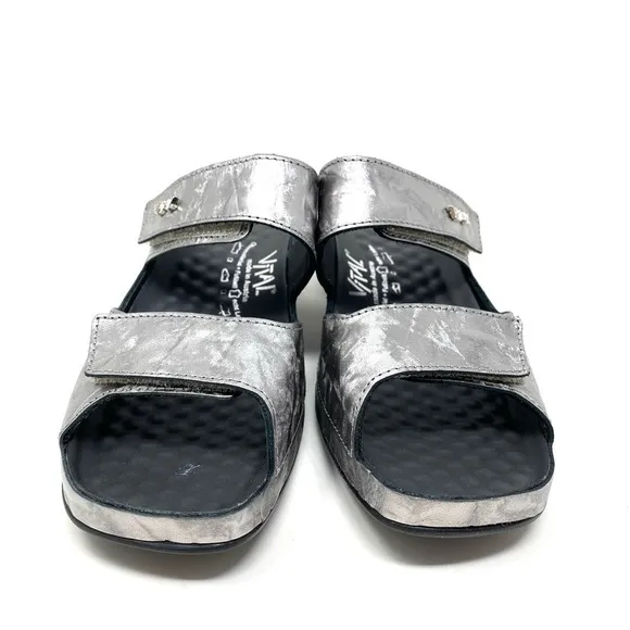 Vital 0520 Joy Seed Platin Mule Comfort Sandals