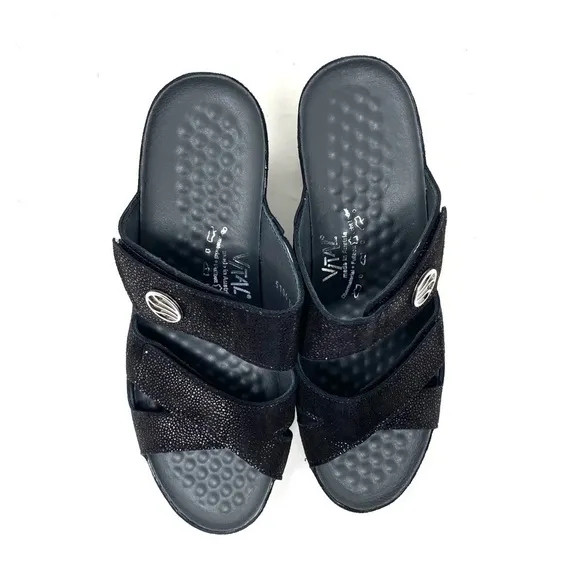 Vital 5104 Petra Frost Schwarz Comfort Dress Sandals