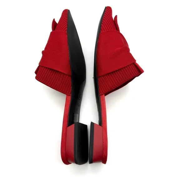 Vivaia Yaffa Pointed-Toe Knot Sandals Ruby Red EU 39 US 8