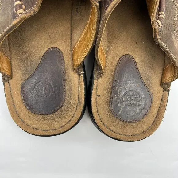 Vtg 90s Dr. Martens Men 7 Slide Sandals Leather Air Cushion sole Y2K‎