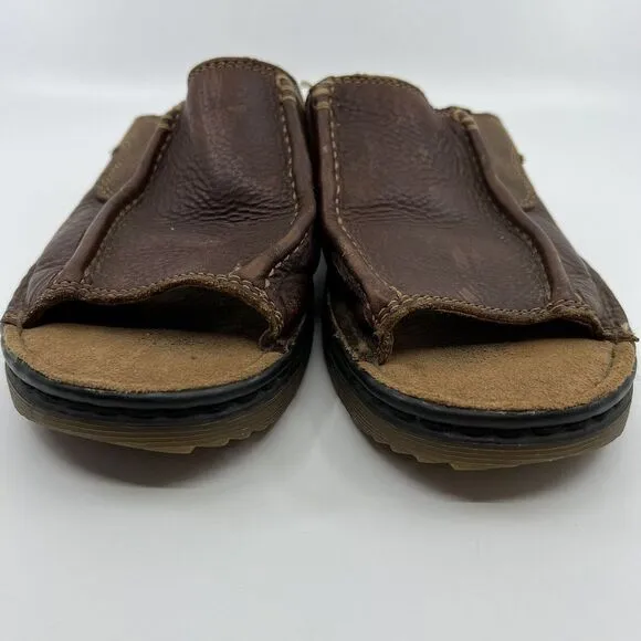 Vtg 90s Dr. Martens Men 7 Slide Sandals Leather Air Cushion sole Y2K‎