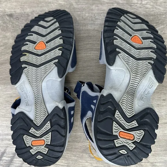 Vtg Nike ACG All-Trac Amphibious Navy Gray Hiking Sandals Men's Size 8 Gorpcore
