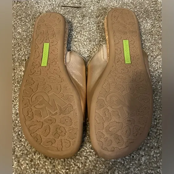 Walking Cradles Cam Soft Leather Sandals in Rose Gold size 9M